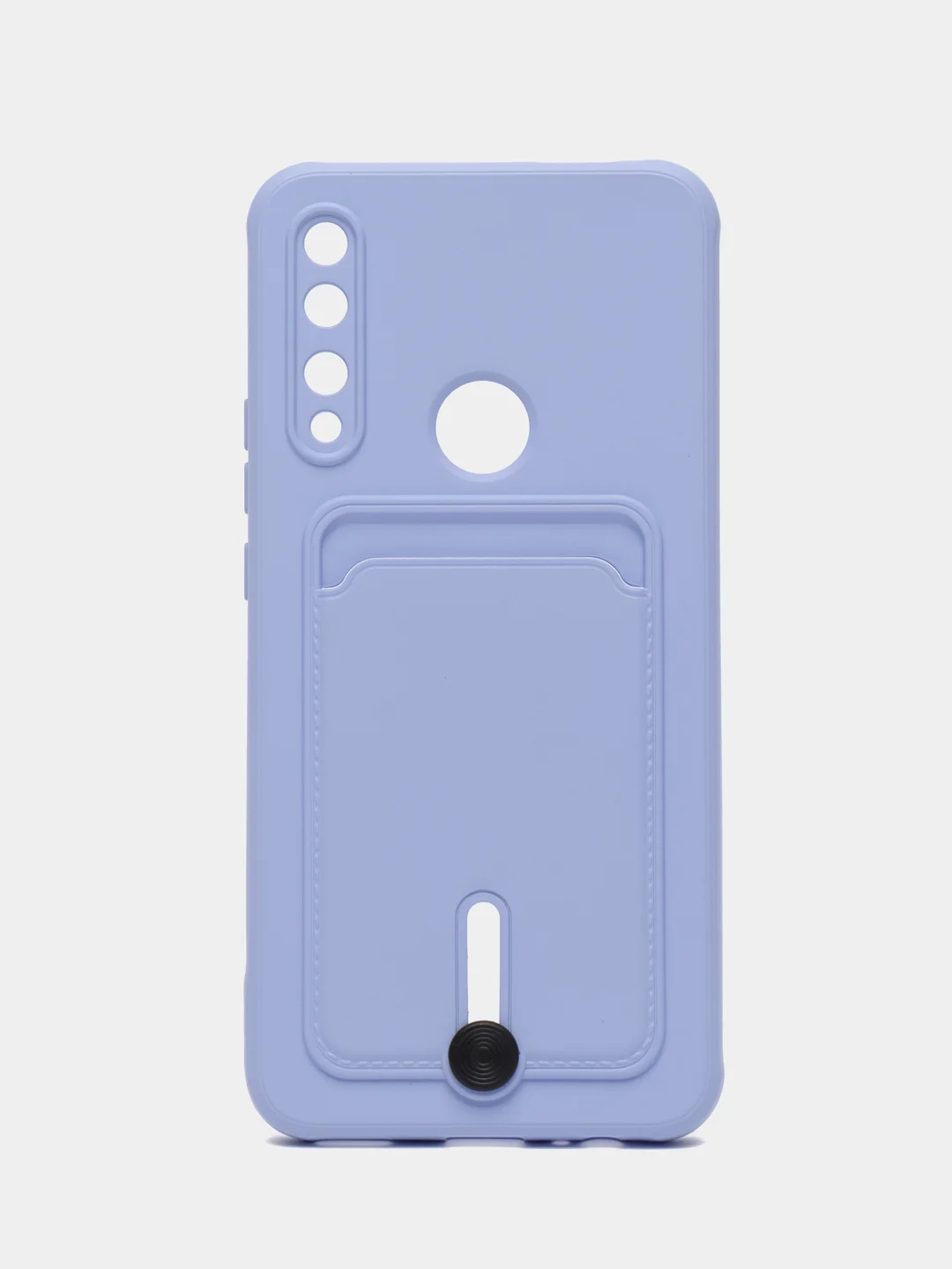 Лавандовый чехол на Huawei P Smart Z, Honor 9X, 9X Premium, силиконовый, с карманом для карты