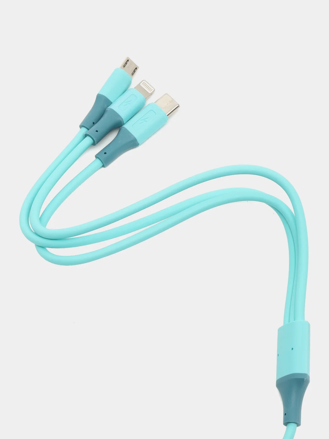 Кабель зарядный 3 в 1 type-c, lightning, micro-usb, usb