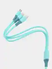 Кабель зарядный 3 в 1 type-c, lightning, micro-usb, usb