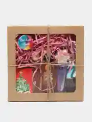 Вишнёвый подарочный набор косметики женский, Beauty box, подарок на новый год