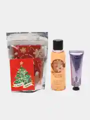 Вишнёвый подарочный набор косметики женский, Beauty box, подарок на новый год