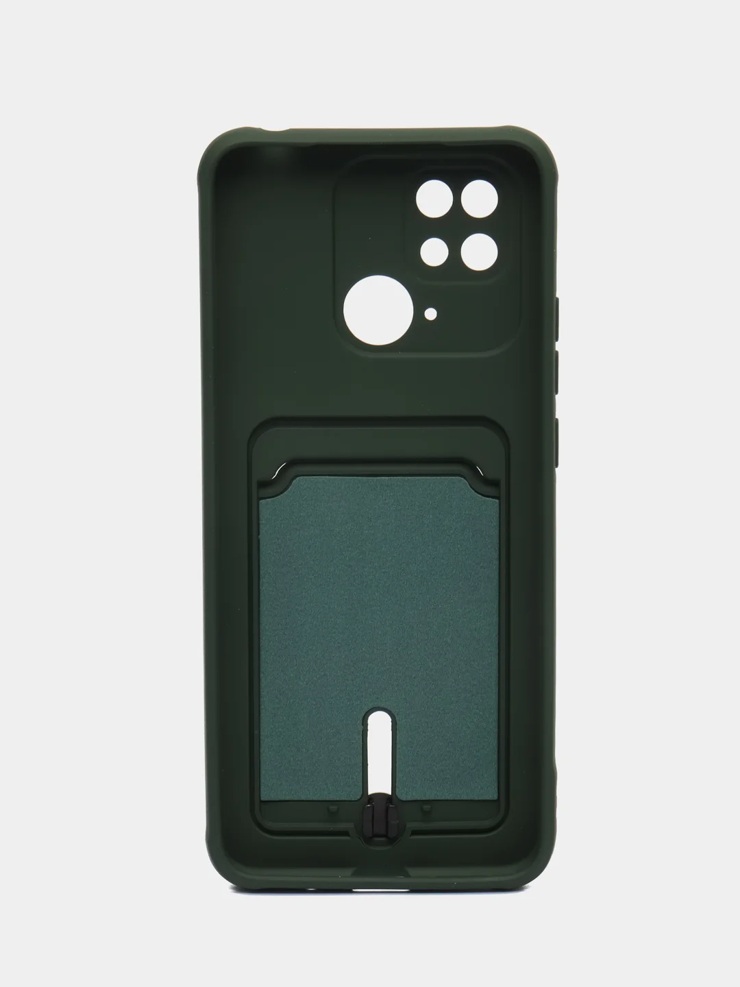 Синий чехол Xiaomi Redmi 10C / Poco C40, Сяоми Редми 10С, Поко С40 силиконовый с карманом для карты