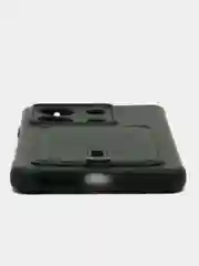 Темно-синий чехол на Xiaomi Redmi Note 13 (Сяоми Редми Нот 13), силиконовый, с карманом для карты