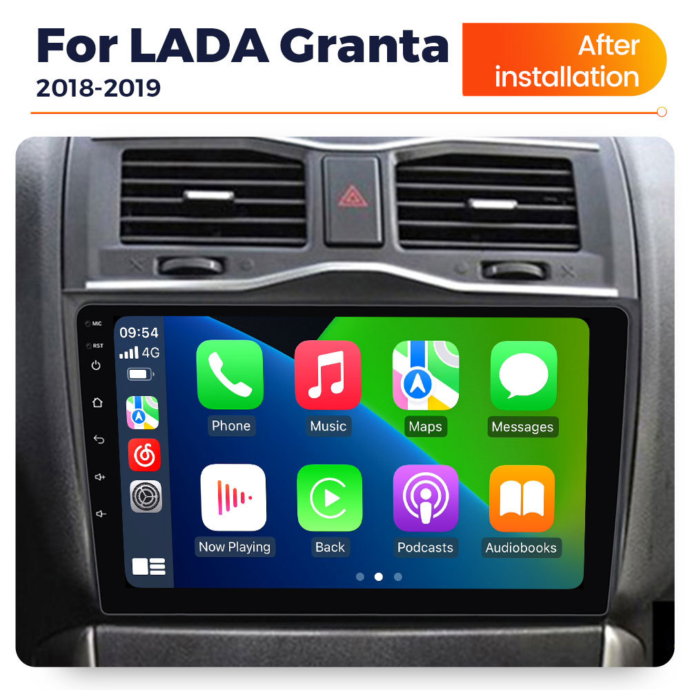 Магнитола для Lada Granta 2018, 2 din, android 12, 2-32 Гб купить по цене  8499 ₽ в интернет-магазине KazanExpress