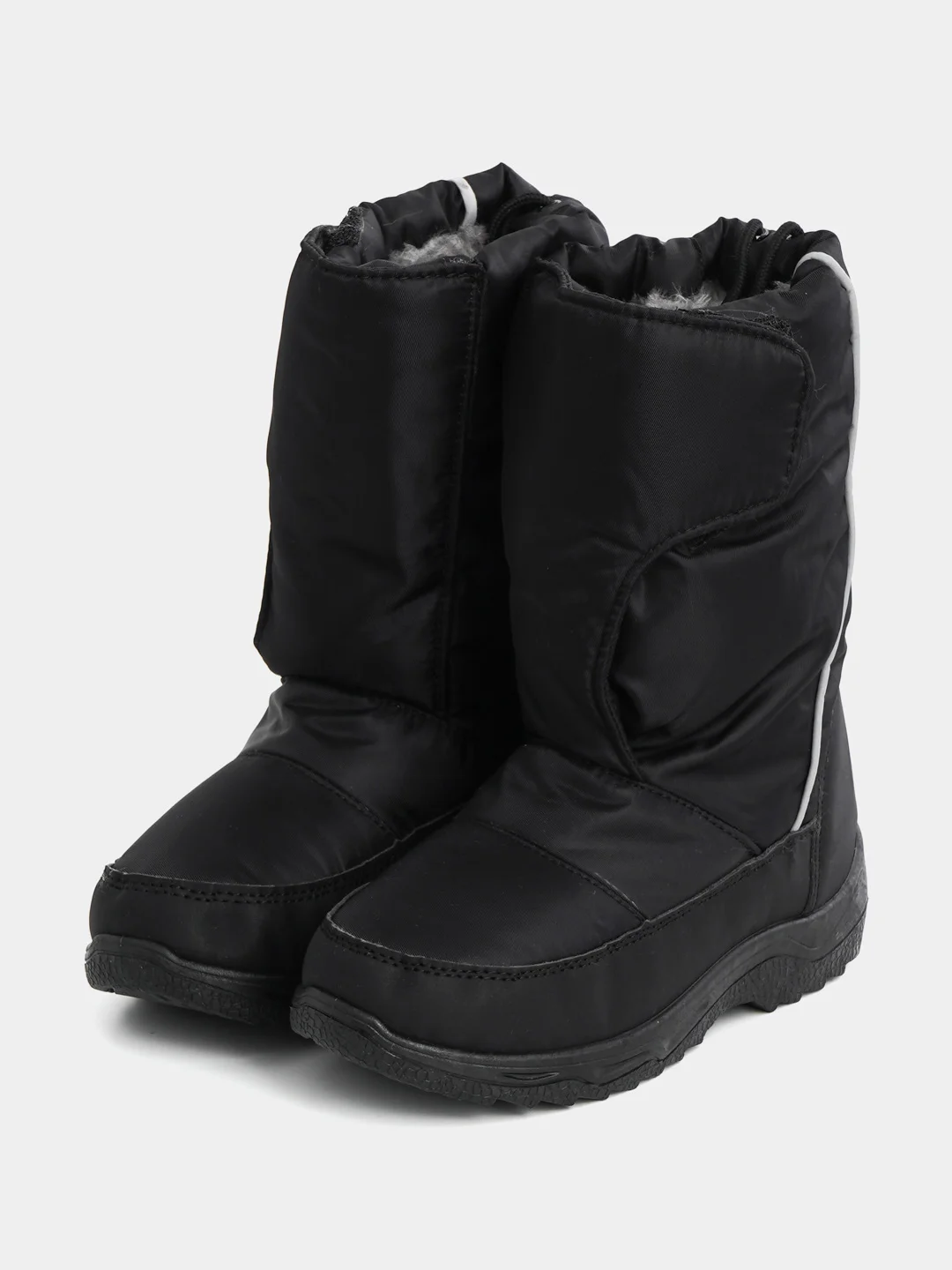 Черный детские зимние сапоги In Step, унисекс, дутики, размеры 28-35