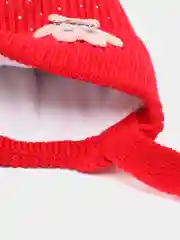 Красный детская шапка для девочек, демисезонная, зимняя