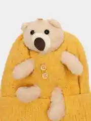 Желтый детские шапки теплые демисезонные, из ангоры