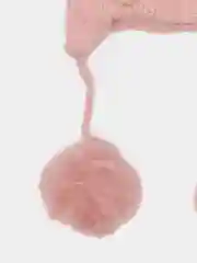 Розовый детские шапки теплые демисезонные, из ангоры