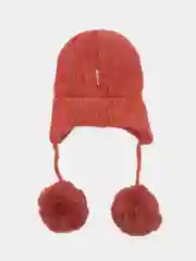 Розовый детские шапки теплые демисезонные, из ангоры