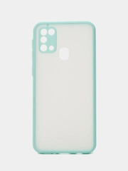 Чехол пластиковый Samsung Galaxy M31 (Самсунг Галакси М31), матовый, с цветными кнопками
