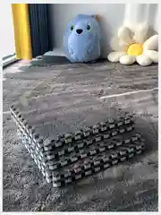 Коврик пазл плюшевый, ковер сборный комнатный, 6 шт