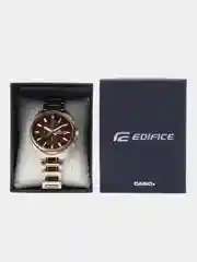 Золотой часы наручные Casio Edifice EFV-610, с хронографом
