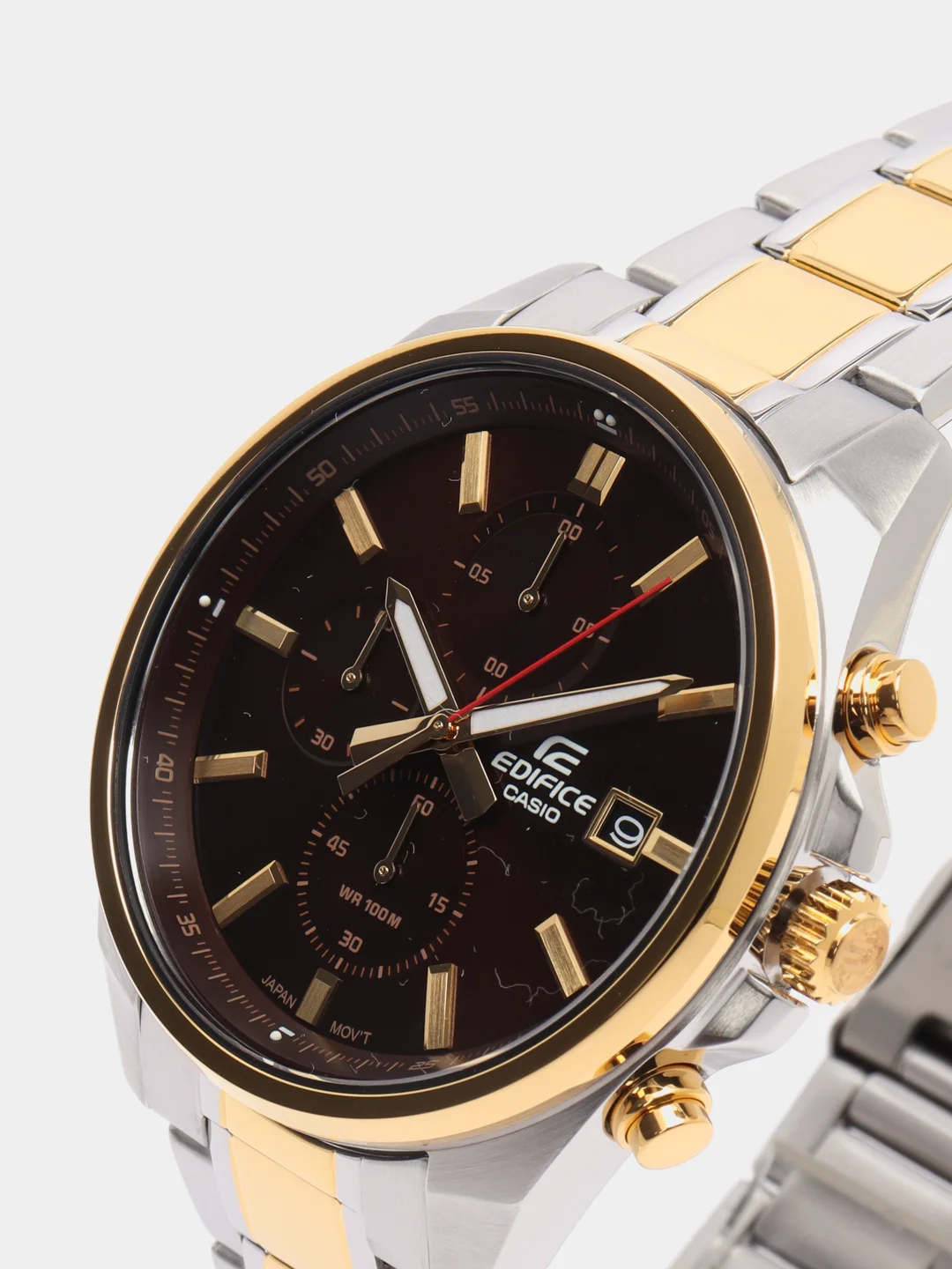 Золотой часы наручные Casio Edifice EFV-610, с хронографом