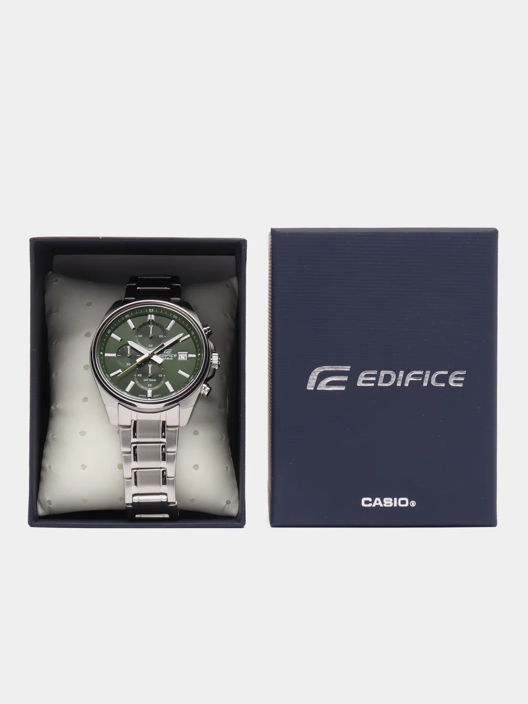 Лесной зеленый часы наручные Casio Edifice EFV-610, с хронографом