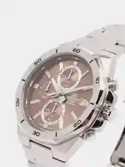 Бежевый меланж часы наручные Casio Edifice EFV-640, с хронографом
