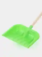 Желтый лопатка детская для снега и песка, с деревянным черенком с ручкой