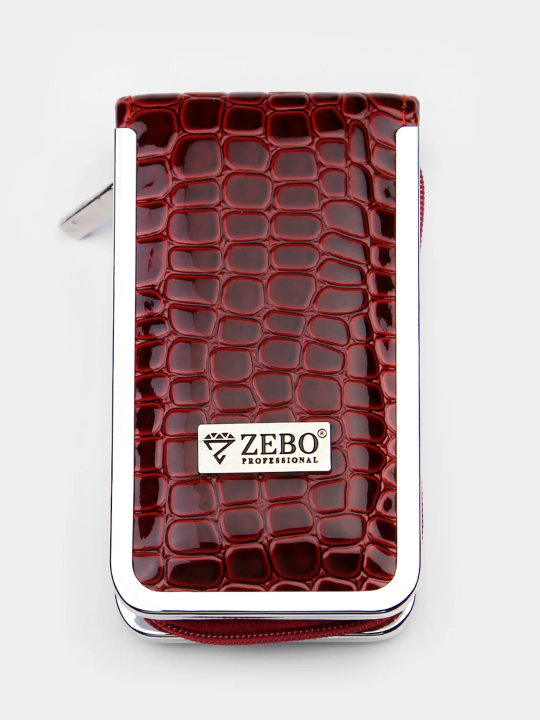 Бордовый набор для маникюра и педикюра Zebo Professional