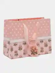 Розовый пакет подарочный, упаковка на любой праздник, 23*18*10 см