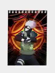 Бордовый блокноты по мотивам аниме "Наруто" (Naruto)