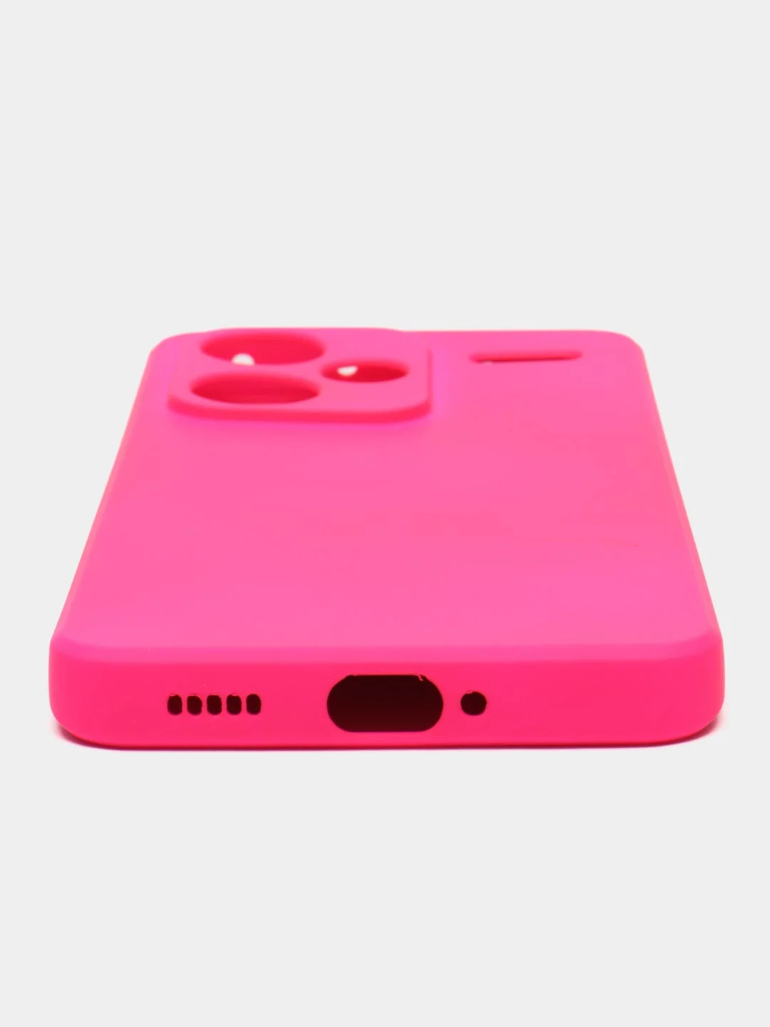 Фуксия чехол Silicone Cover для Xiaomi Redmi Note 13 Pro Plus + (Нот 13 Про Плюс), силиконовый