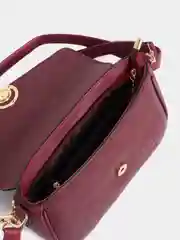 Бордовый сумка женская, мини, через плечо