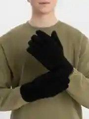 Черный перчатки мужские, на меху