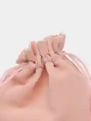 Пудровый мешочек подарочный, бархатный, цветной