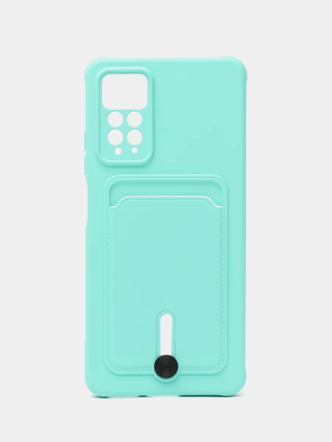 Мятный чехол Xiaomi Redmi Note 11 Pro / Note 12 Pro, Редми Нот 11 про с карманом для карты