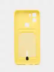 Бордовый чехол Xiaomi Redmi A1 Plus A2+ Poco C51 Редми А1 Плюс силиконовый, с карманом для карты