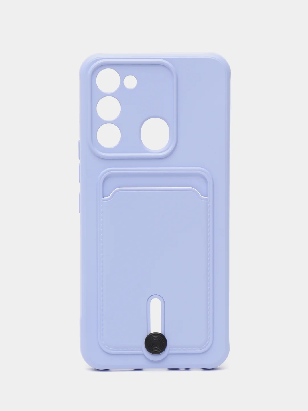 Лавандовый чехол Tecno Spark GO 2022/Tecno Spark 8C (Спарк Го/8С), силиконовый, с карманом для карты