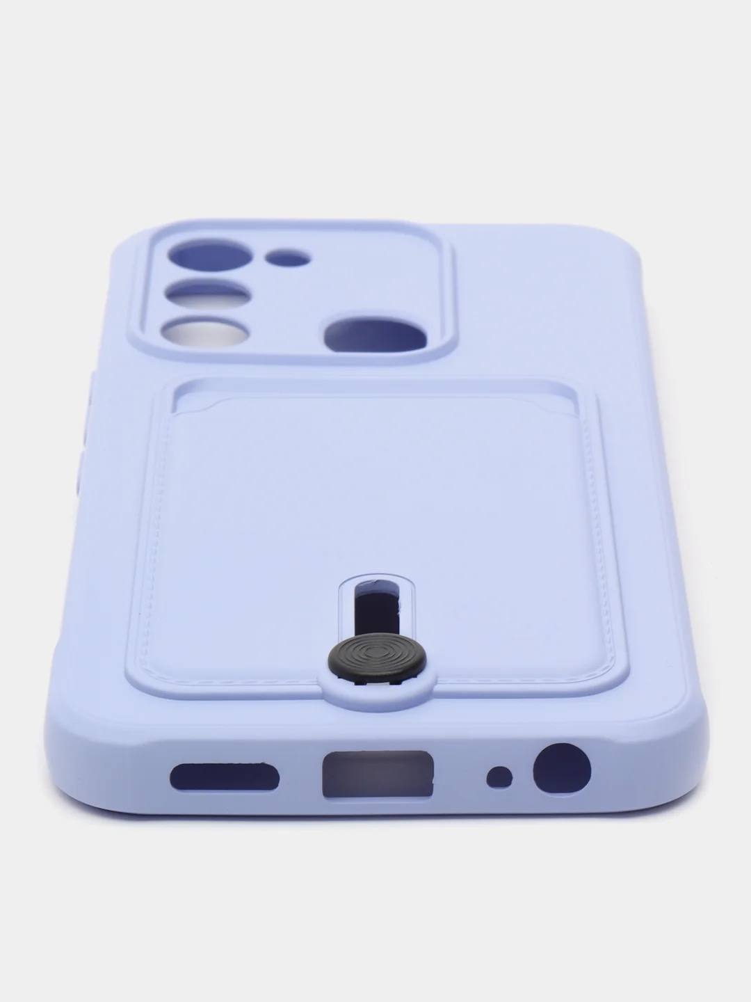Лавандовый чехол Tecno Spark GO 2022/Tecno Spark 8C (Спарк Го/8С), силиконовый, с карманом для карты