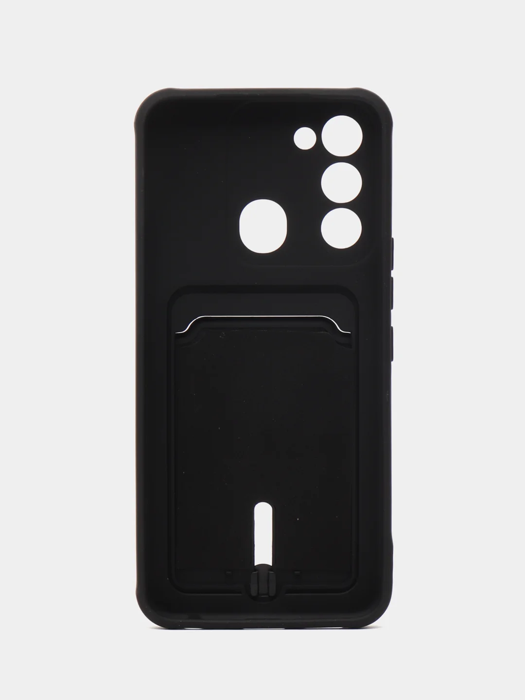 Тёмно-зелёный чехол Tecno Spark GO 2022/Tecno Spark 8C (Спарк Го/8С), силиконовый, с карманом для карты