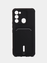 Чехол Tecno Spark GO 2022/Tecno Spark 8C (Спарк Го/8С), силиконовый, с карманом для карты