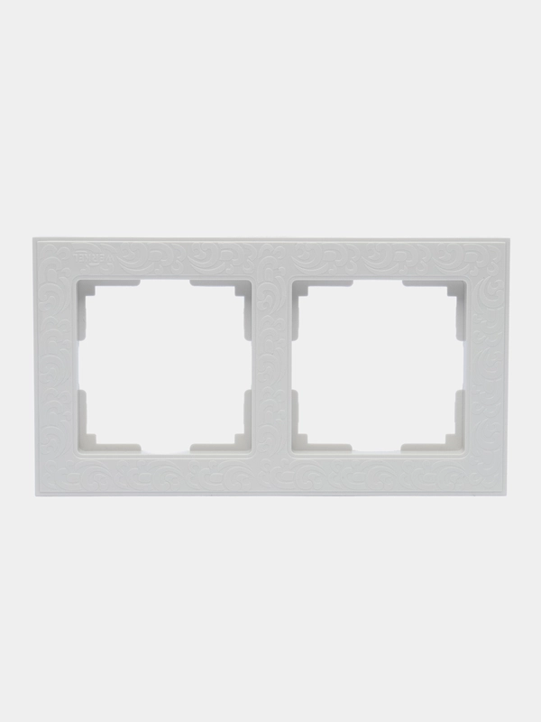 Рамка на 2 поста, слоновая кость, WL05-Frame-02-ivory