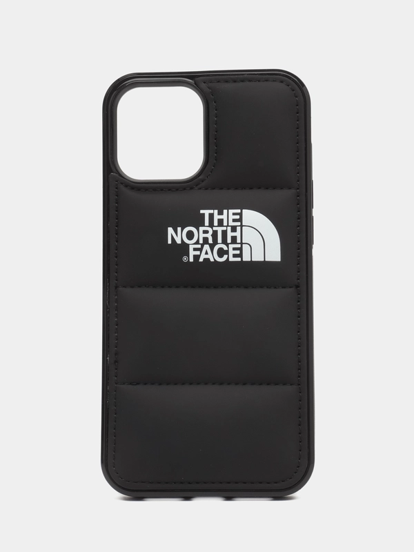 Мягкий чехол с принтом "The North Face" на iPhone XR, 11, 12 , 13, 14, 15, Pro, Max, Plus