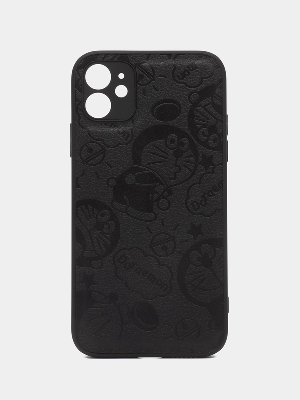 Кожаный чехол с принтом на iPhone XR, 11, 12, 13, 14, 15, Pro, Max