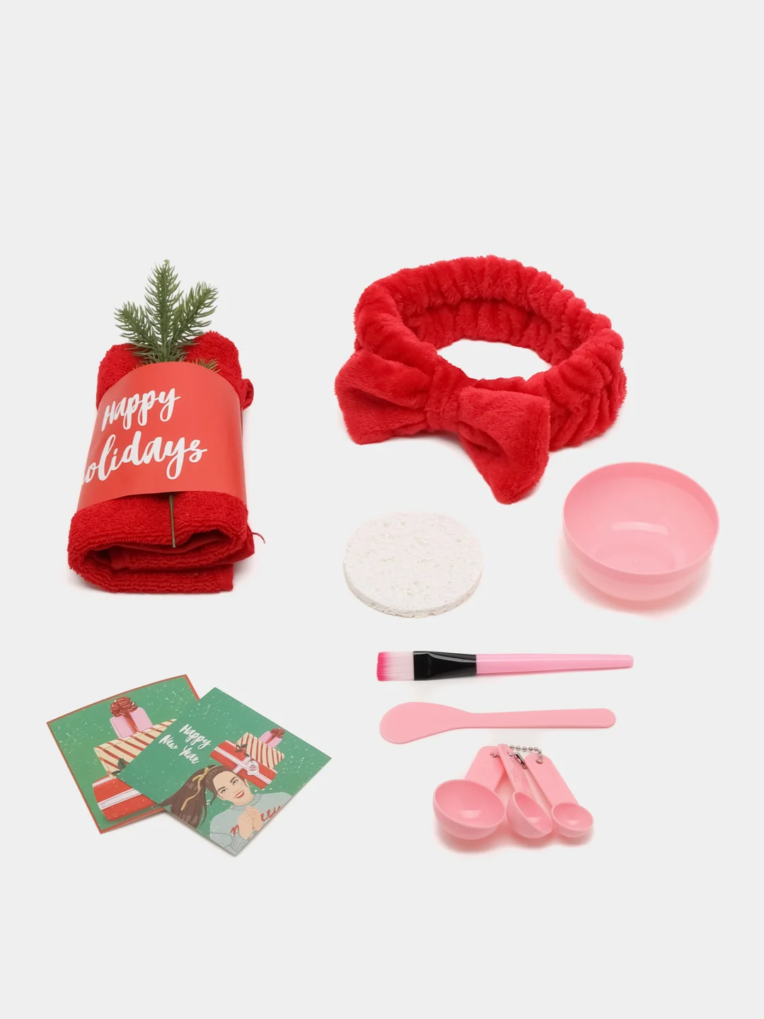 Алый подарочный набор "Beauty-box", новогодний