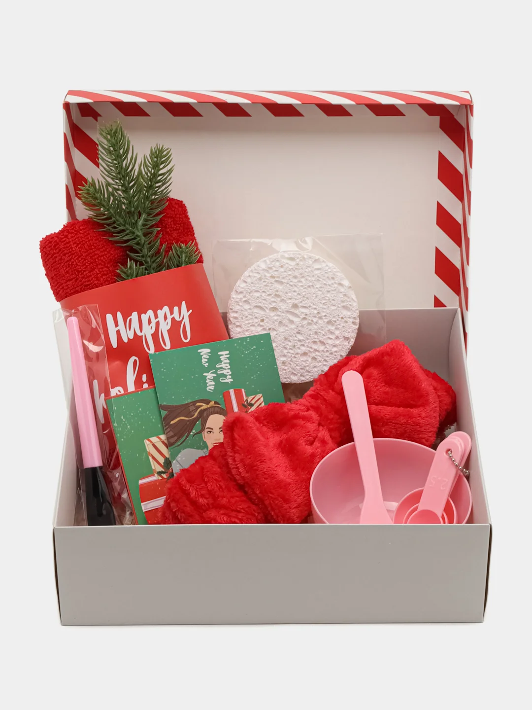 Алый подарочный набор "Beauty-box", новогодний