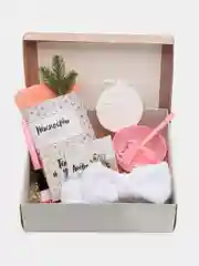 Бежевый подарочный набор "Beauty-box", новогодний