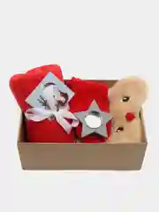 Красный подарочный набор "Beauty-box", новогодний