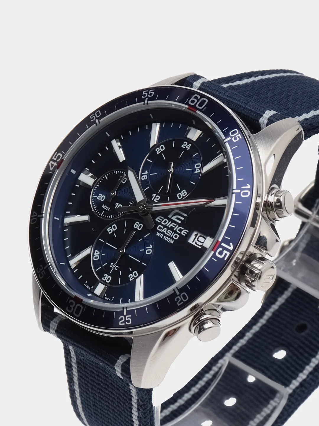 Синий часы наручные Casio Edifice EFR-546 с хронографом