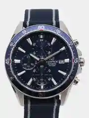 Синий часы наручные Casio Edifice EFR-546 с хронографом