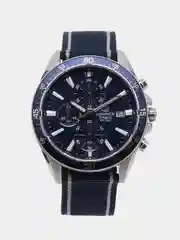 Синий часы наручные Casio Edifice EFR-546 с хронографом
