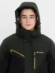 Зеленый горнолыжный костюм, мужской, комплект