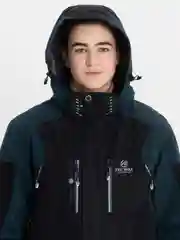 Зеленый горнолыжный костюм, мужской, комплект