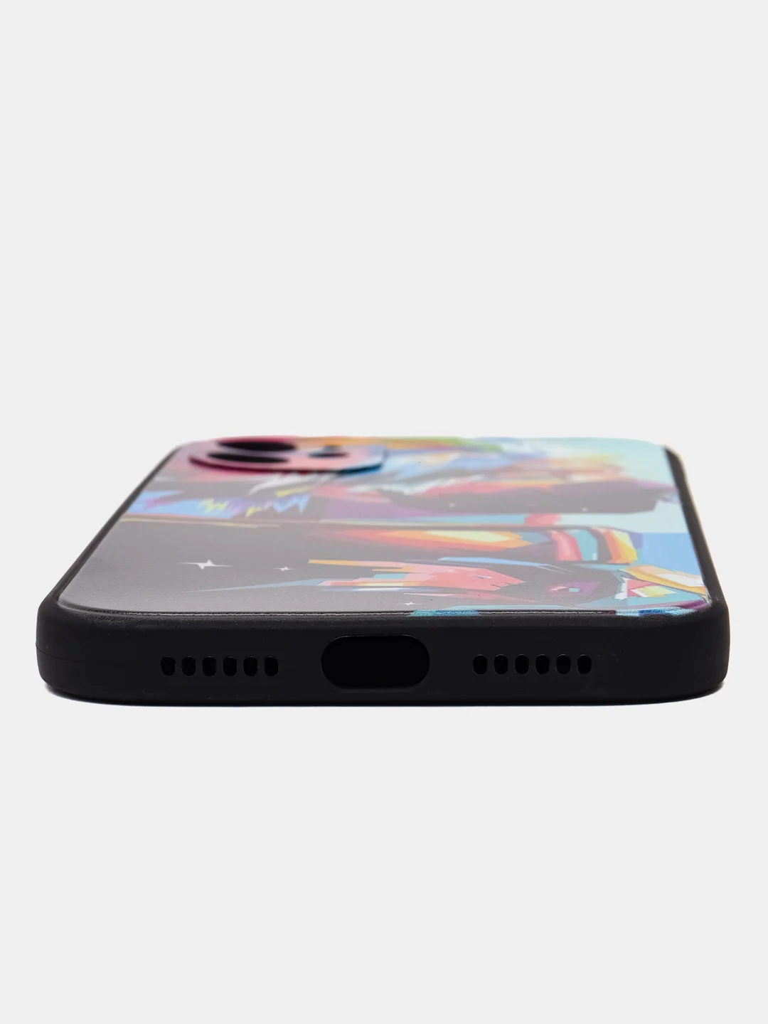 Голубой чехол на iPhone 15, 14, 13, 12, 11 Pro, Max, Plus, Mini, Xr, X, Xs,  с принтом аниме