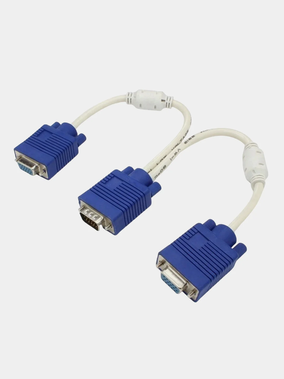 VGA переходник сплиттер разветвитель VGA 1x15M- 2x15F (с фильтрами)