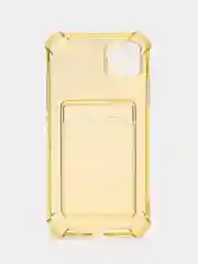 Золотистый хаки чехол цветной для iPhone 7/8 Plus, SE2020, 11/12/13/14, Plus, Pro Max, с карманом для карт