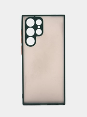 Чехол Samsung Galaxy S22 Ultra, Самсунг Галакси С22 Ультра матовый, с цветными кнопками