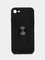 Угольный чехол для iPhone 7 / 8 / SE 2020, Айфон 7 / 8 / СЕ с металлической подставкой